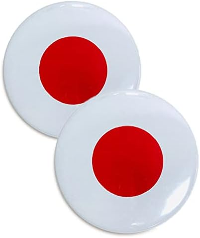 VMCOATdu Round Japan Flag International Travel Pins Big Pins Alloy Impressão de transferência de calor Made Metal Souvenir para