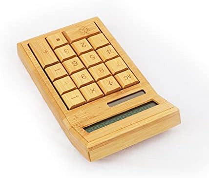Calculadora de escritório de bambu de yfqhdd 12 dígitos de Natal LCD Escola de Natal Calcule a ferramenta comercial