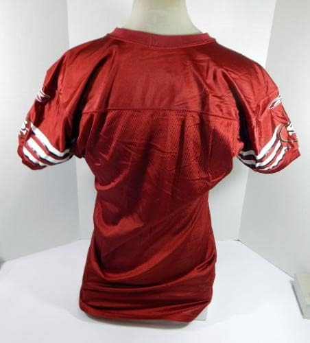 2004 San Francisco 49ers Blank # Jogo emitido Red Jersey 40 DP34708 - Jerseys de Jerseys usados ​​da NFL não assinada