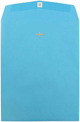 Jam Papel 10 x 13 envelopes premium de catálogo com fechamento de fecho - saco de papel marrom kraft - 100/pacote