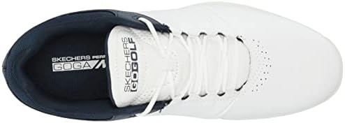 Skechers masculino masculino Sapato de golfe sem cheiro, branco/marinha, 10.5
