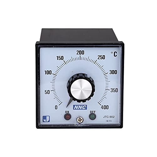 JTC-902 Visor de temperatura Controlador de temperatura 0-400 Centigrate 96x96mm Rotativo Configuração do disco Regulador de temperatura