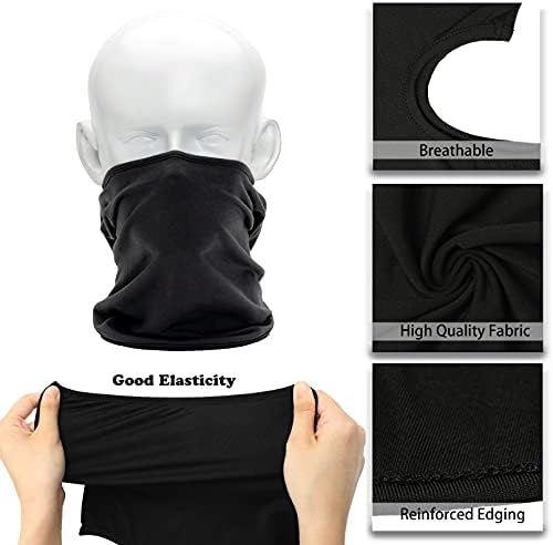 Pacote de 2 bandana chapéu de rosto para airsoft motocicleta máscara de esqui airsoft inverno sol sol balaclava preto capuz tactical