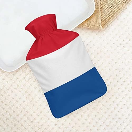 Bandeira da injeção de borracha de garrafa de água quente da Holanda com tampa de pelúcia quente para a cama Cólicas menstruais