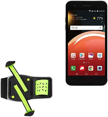 Coldre para a zona LG 4 - Braçadeira Flexsport, braçadeira ajustável para treino e correr para a LG Zone 4 - Green Stark