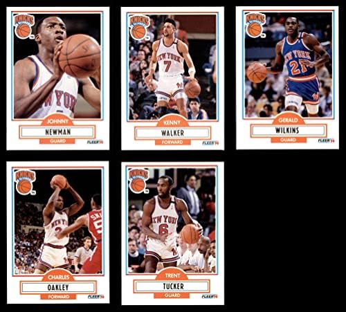 1990-91 Fleer New York Knicks Quase Complete Team Set New York Knicks NM/MT Knicks