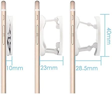 BOXWAVE Phone Grip Compatível com Blu F91 5G - SnapGrip Tilt Solter, Back Grip Enhancer Tilt Stand para Blu F91 5G - Winter White