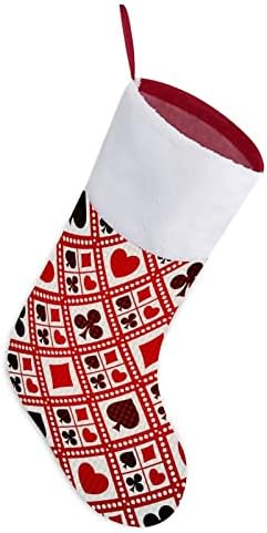 Cartões de jogo de diamante personalizados meias de Natal em casa lareira de árvores de Natal
