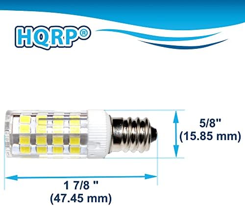 HQRP E12 110V Lâmpada LED Compatível branco com o irmão 634D / 934D / LS-2125 / LX-3125E / RS25 / VX707 / VX857 Máquina de costura