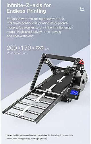 Yilufa Exclusive 3D PrintMill Slicer, Creality CR-30 3D Metal Impressor, impressora em lote, impressão infinita do eixo z, tamanho de impressão 200170∞mm,