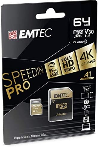 EMTEC Speedin 'Pro microSD Classe 10 UHS-I U3
