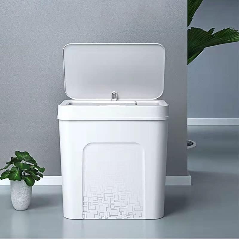 N/um sensor inteligente Lixo eletrônico automático lata dwater à prova de banheiro à prova de banheiro lixo de costura estreita lixo