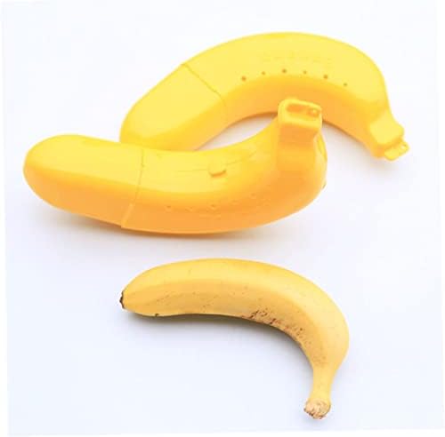 Eioflia Creative Banana Protector Saver novidade Banana Guard Case Case Creative Lunch Transportador Amarelo