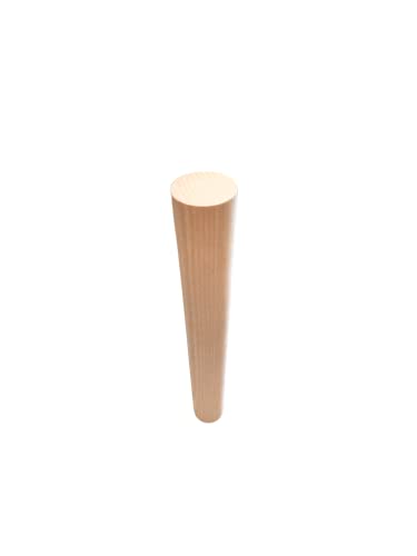 Passador de madeira redondo 2 polegadas de espessura por 12 polegadas de comprimento - qualidade de madeira premium para projetos