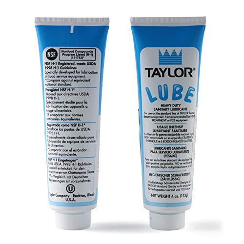Taylor Blue Lube, 1 x lubrificante sanitário pesado, lubrificante para alimentos, lubrificante de servir macio, compatível