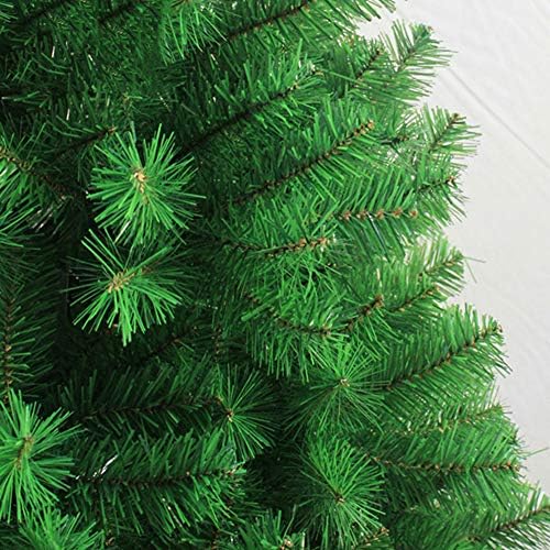 Dulplay PVC Artificial Christmas Tree, árvores verdes decoradas com o suporte de metal com dobradiças premium de abeto automático