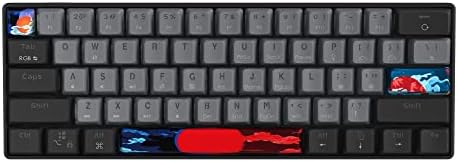 MOSPTNSPG RGB MINI 60% do teclado mecânico de jogos mecânicos, chave de escritório de comutação azul com trânsito com fio