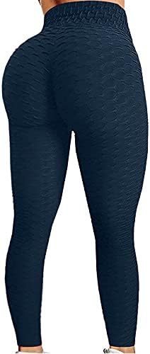 Leggings de treino para mulheres moda 2023 cor sólida cor de cintura alta de cintura