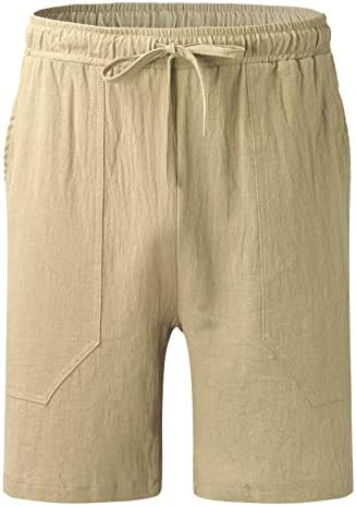 Xxbr shorts de linho de algodão masculino de verão casual havaiano shorts de praia