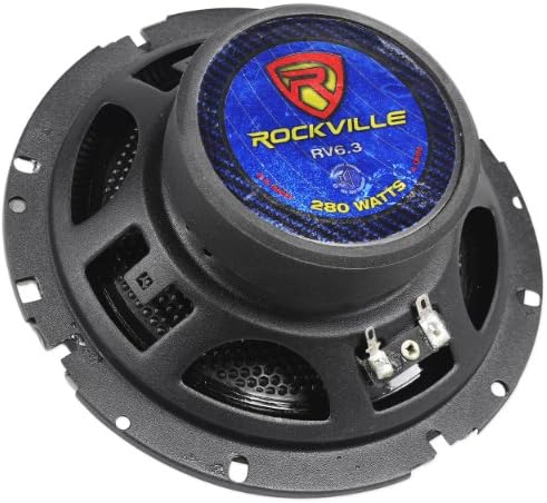 Param rockville rv6.3 6,5 alto-falantes de carro de 3 vias 560 watts/140 watts rms CEA Classificação