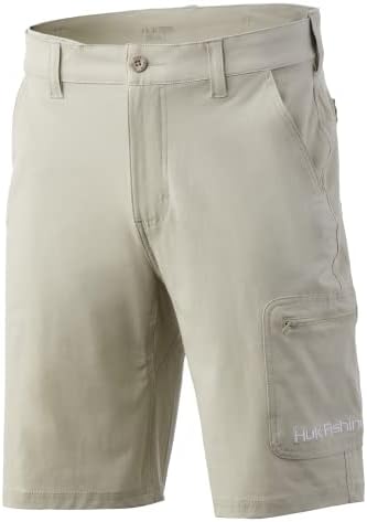 Huk Men's Next Level Seching Scort Shorts de Pesca de Performance