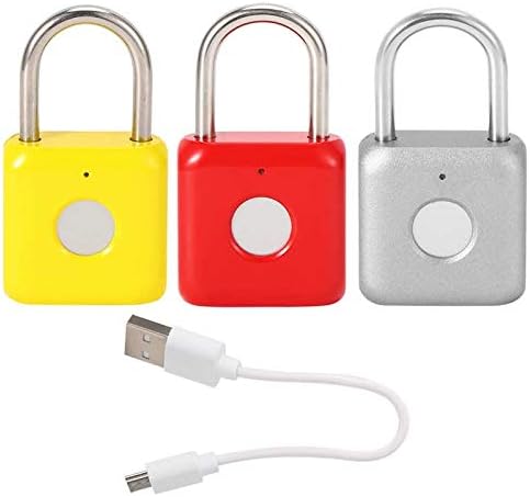 YCZDG USB Padlock de impressão digital USB Bloqueio de segurança para caixa de distribuição Gabinete de gaveta de gaveta