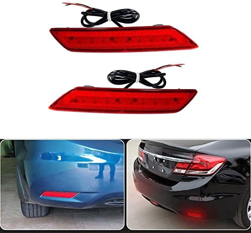 Refletor de para-choque de LED TOTMOX, luzes de giro da cauda do freio, compatíveis com o sedan Honda Civic 2013-2015