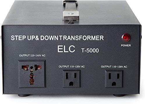 ELC T -5000 5000 Watt Tovage Converter Transformer - Step Up/Down - 110V/220V - Proteção do disjuntor [garantia de 3 anos]