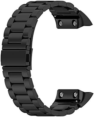 Bandas tencloud compatíveis com Garmin Forerunner 35 30 Smartwatch Solid Solidless Aço Pulseira Link de Metal Watch Band para