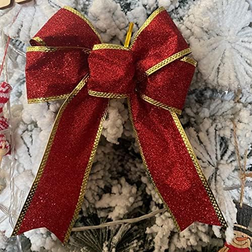 Luwsldirr Christmas Bowknot Touch confortável Decoração de arcos de natal delicados 10pcs Rose durável Red Red