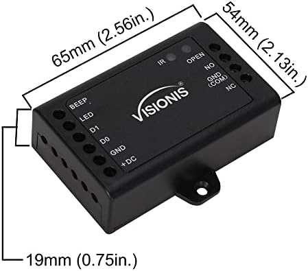 Visionis FPC-5295 Controle de acesso à porta em porta de balanço 1200 libras Maglock + teclado externo/leitor Standalone + Mini