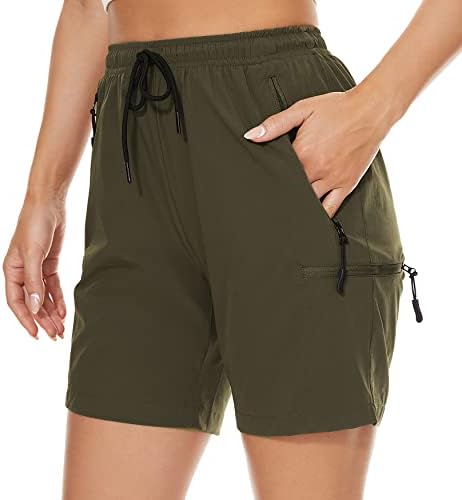 Yuanyi feminina para caminhada shorts de carga rápida seca seca shorts de verão para mulheres viagens atléticas de golfe com