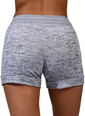 90 graus por reflexo Soft Comfort Activewear Shorts com bolsos e cordões de tração para mulheres