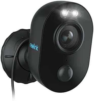 Reolink Security Camera Outdoor, câmera wifi plug-in de 1080p para segurança doméstica, detecção de movimento PIR, visão noturna colorida com holofotes, palestras bidirecionais, armazenamento local do cartão Micro SD, Lumus