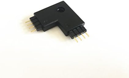 Hual e 10pcs 10mm 4 pinos em forma de L em forma de 90 graus conector feminino para o LED RGB 5050 Flex Strip Light