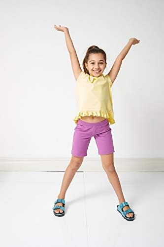 Kidpik shorts para meninas - 2 pacote crianças 5 bolso malha Bermuda Spring ou shorts de verão