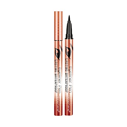 Lápis de delineador líquido xiahium forte fortemente impermeável preto fácil de colorir caneta de delineador longa à prova