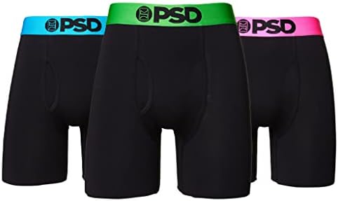 PSD Modal Modal Premium Solid Boxer Briefs - Roupa íntima masculina respirável e de apoio com tecido que ganha umidade