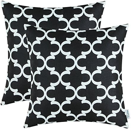Pacote de calitime de 2 capas de travesseiro de telas macias para sofá decoração de casa decoração de casa moderna quatrefoil