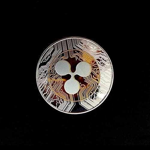 Desafio Coin Two-Color Ripple Coin Ripple Moeda Comemorativa Coleção de moedas Coin Painted Coin Réplica Handicraft Handicraft Decoração Coleção de moedas de presente para presente