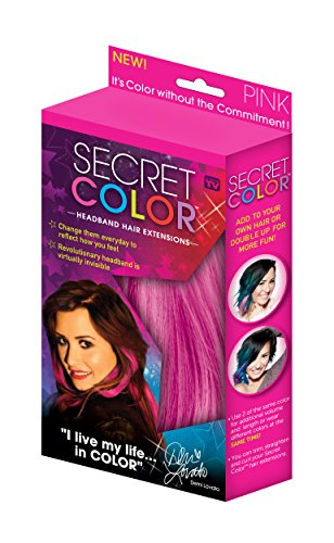 Extensões de cabelo de cor secreta, azul