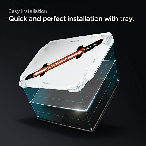 Protetor de tela de vidro temperado Spigen [GLASTR EZ FIT] Projetado para Tesla Modelo 3 / Y Painel Touchscreen - Crystal