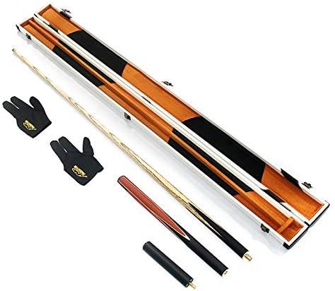 DSJ 57 polegadas Billiard Pool Cue 3/4 Handcraft Ash Wood Snooker Cue 9,0-10 mm Cabeça com caixa+ bilhar para venda/10mm