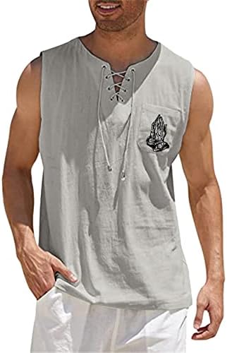 BMISEGM Summer Masculino Camisas masculinas Primavera e verão Tops Casual Sports Sports Madeis Top Cotton Vest pintando Fitness Crop