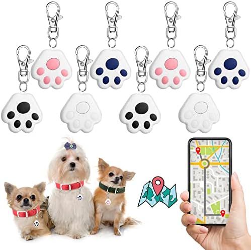 8 PCs Smart GPS Rastreador de cães Crianças GPS Keychain Tracker Rastreável Localizadores de chaves fofas Localizador de animais