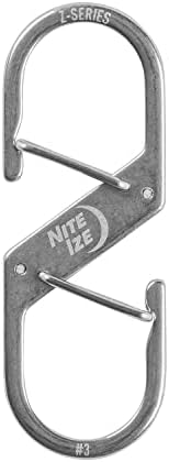 Nite Ize Z-Série Dual Carabiner, Tamanho do clipe de aço inoxidável com bordo duplo 3