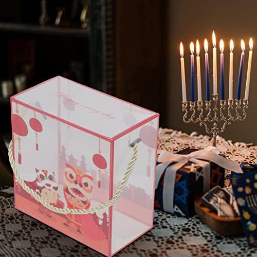 Presentes de cookie 10pcs Caixas de presente do Ano Novo Chinês Caixas de Presente Claro Pet