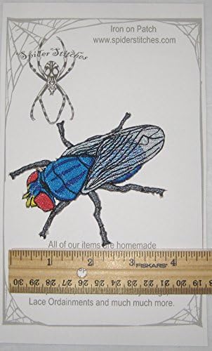 Blue Blow Fly Flesh Fly Cochliomyia Macellaria Iron on Patch
