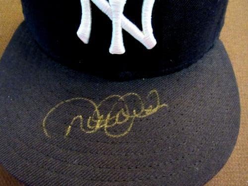 Derek Jeter 5x WSC New York Yankees Hof assinado Auto New Era Game Cap Hat JSA Loa - Chapéus autografados