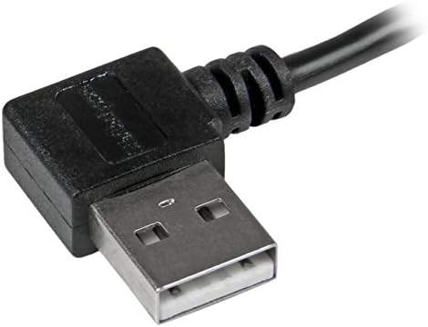 Startech.com 2m Cabo micro -USB de 6 pés com conectores de ângulo reto - M/M - Cabo USB A a Micro B - 6 pés de ângulo